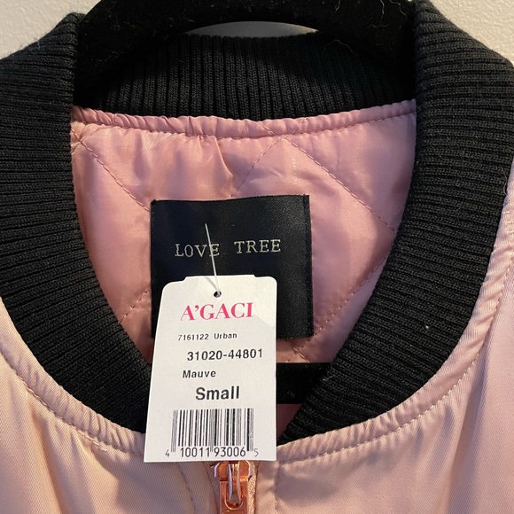 Love Tree women’s light pink bomber jacket - Picture 6 of 8
